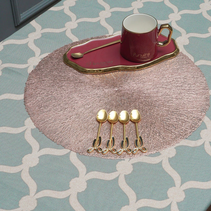 Bronzy Table Toppie (Round) | Home Décor | Waseeh Pakistan