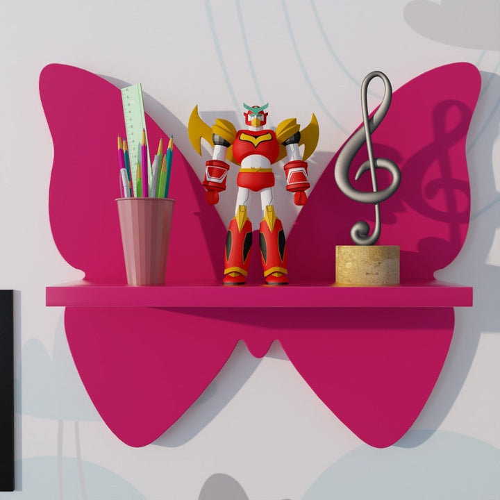 Butterfly Ornament Bedroom Book Organizer Floating Shelve - Special | Furniture | Waseeh Pakistan