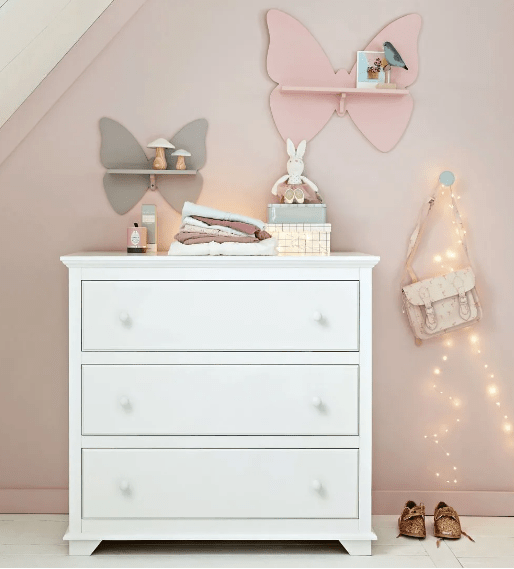 Butterfly Ornament Bedroom Book Organizer Floating Shelve - Special | Furniture | Waseeh Pakistan
