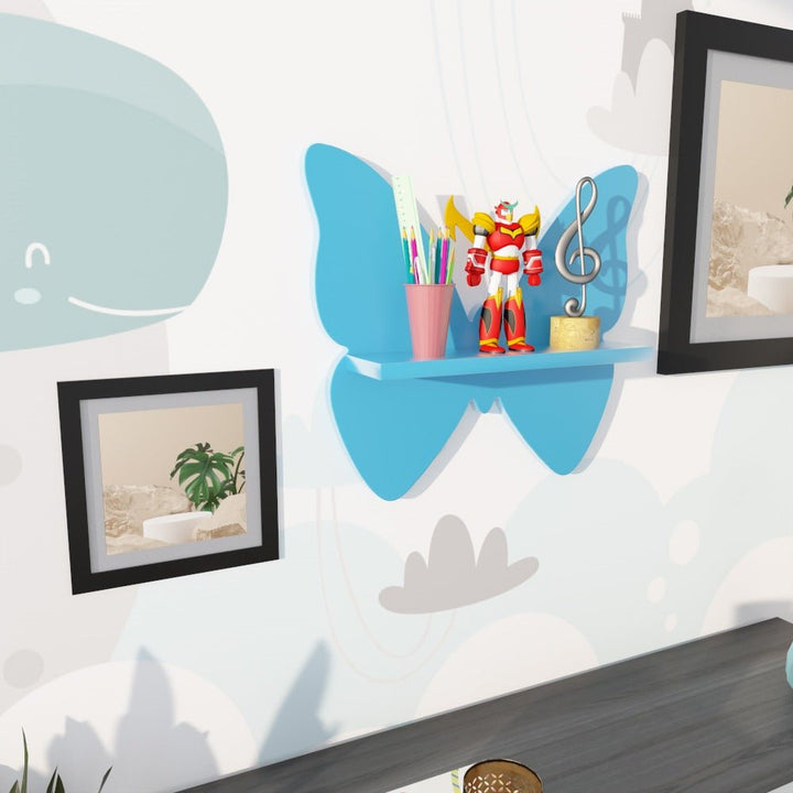 Butterfly Ornament Bedroom Book Organizer Floating Shelve - Special | Furniture | Waseeh Pakistan
