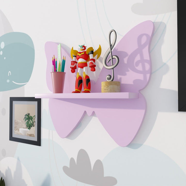 Butterfly Ornament Bedroom Book Organizer Floating Shelve - Special | Furniture | Waseeh Pakistan