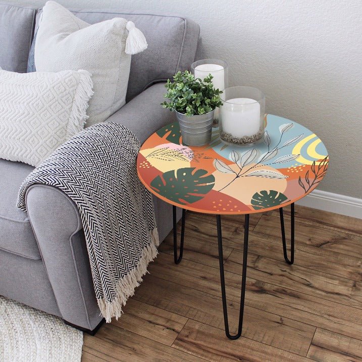 Cactus Leaves Living Lounge Center Side Hairpin Table | Furniture | Waseeh Pakistan