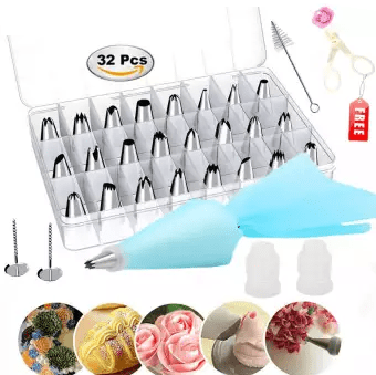 Cake Decorating Tool Kit (32 pcs) | kitchen item | Waseeh Pakistan