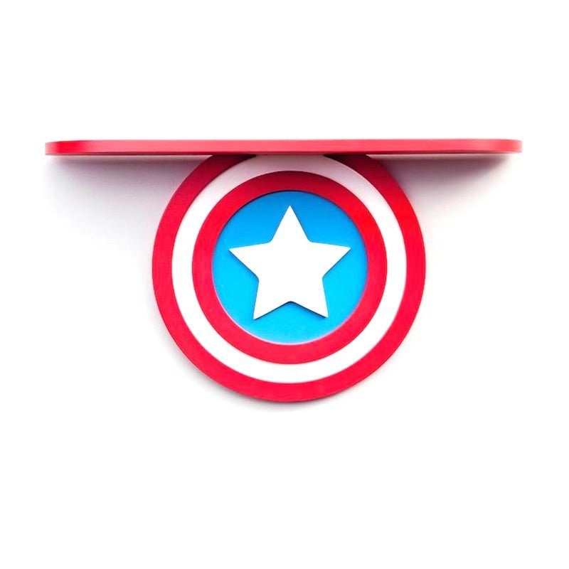 Captain America Marvel Kids Bedroom Floating Organizer Shelve Decor | Furniture | Waseeh Pakistan