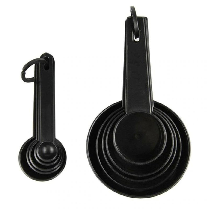 Carbon Black Measuring Spoons (10pcs) | kitchen item | Waseeh Pakistan