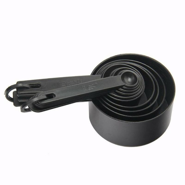 Carbon Black Measuring Spoons (10pcs) | kitchen item | Waseeh Pakistan