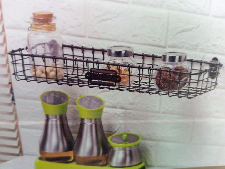 Carbon Black Single Layer Basket | kitchen item | Waseeh Pakistan
