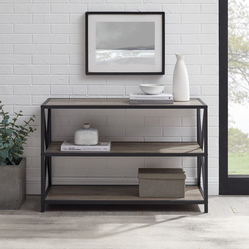 Carbon X-Frame Bookcase Console Organizer Rack Table | Furniture | Waseeh Pakistan