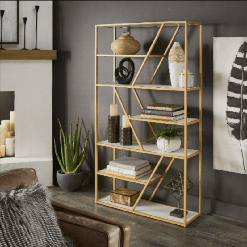 Cariba Geometric Living Drawing Room Bookcase Organizer Rack Decor | Furniture | Waseeh Pakistan