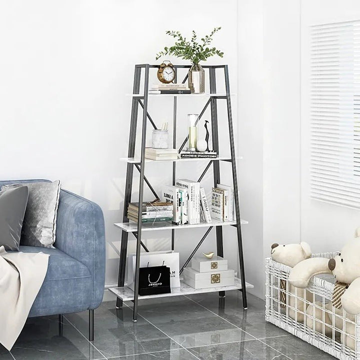 Carnation Modern Ladder Living Drawing Room Freestanding Bookcase shelve Rack | Furniture | Waseeh Pakistan