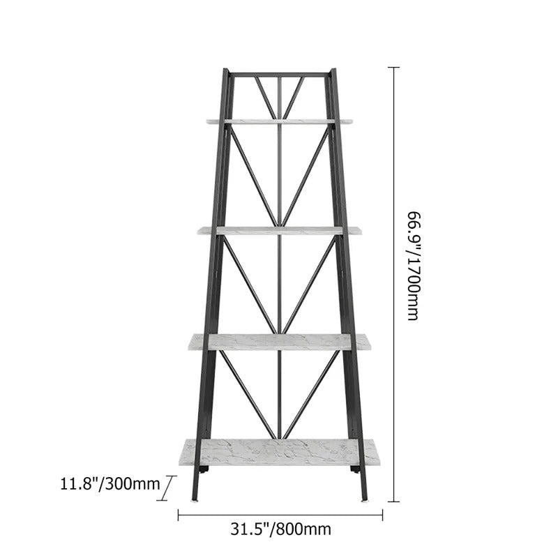Carnation Modern Ladder Living Drawing Room Freestanding Bookcase shelve Rack | Furniture | Waseeh Pakistan