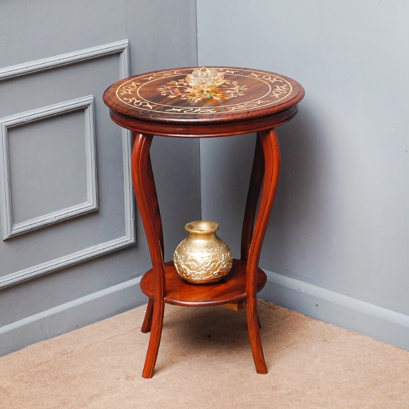 Carved Odanha Living Lounge Drawing Room Table (Shisham) | Furniture | Waseeh Pakistan