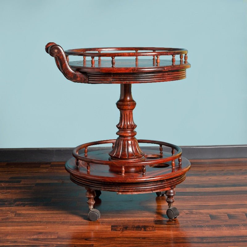 Casino Wave Living Lounge Shisham Trolley Decor | Furniture | Waseeh Pakistan