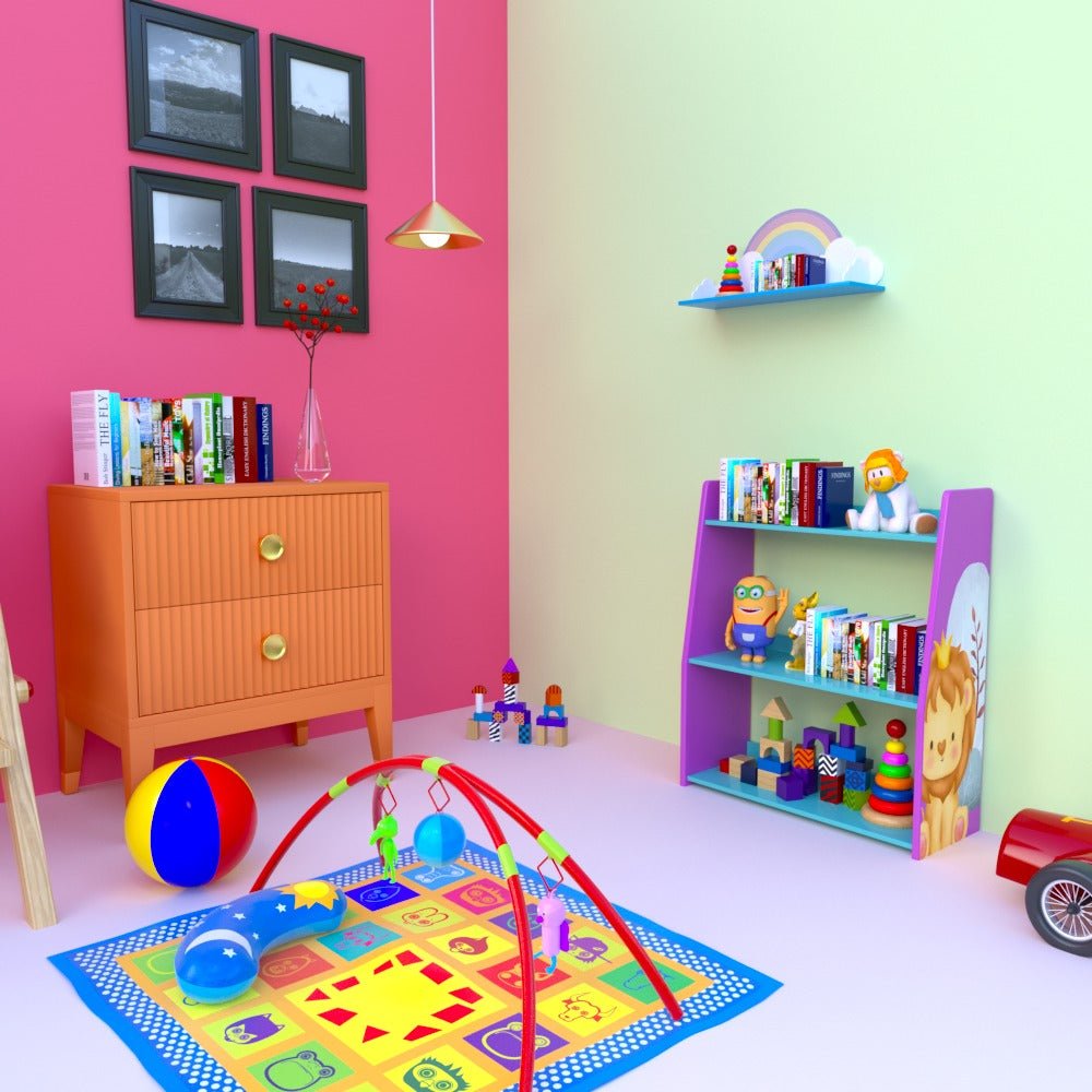 Cavy Cheer Bookcase Shelve Storage Organizer Kids Bedroom Rack Decor | Furniture | Waseeh Pakistan