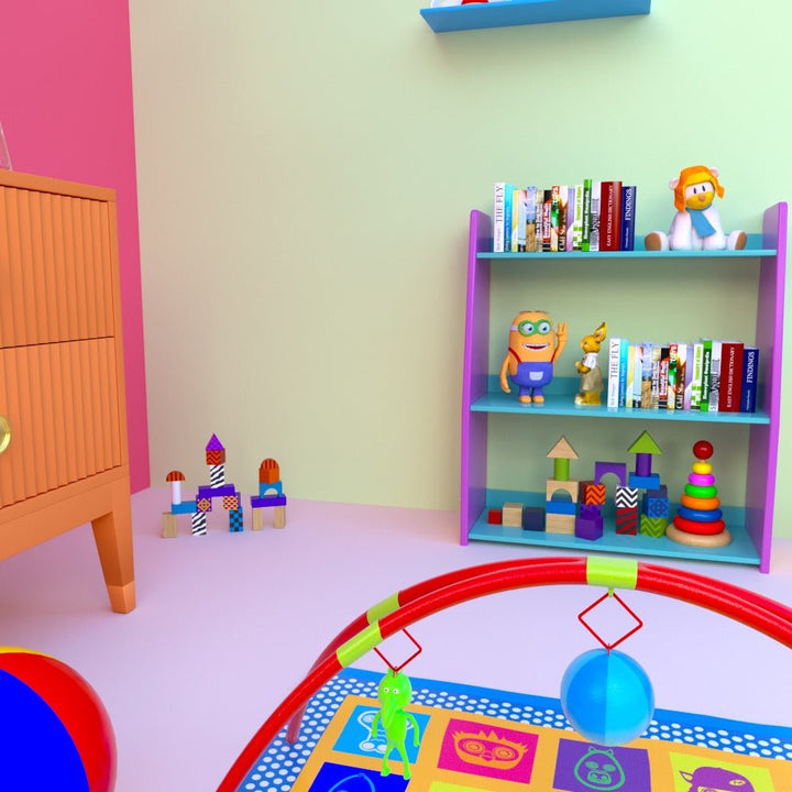 Cavy Cheer Bookcase Shelve Storage Organizer Kids Bedroom Rack Decor | Furniture | Waseeh Pakistan