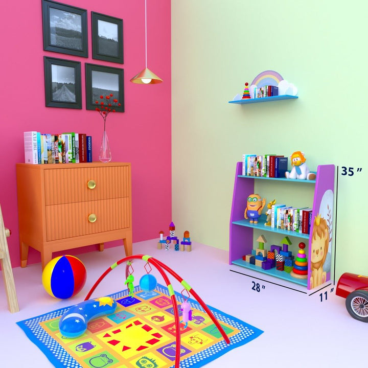 Cavy Cheer Bookcase Shelve Storage Organizer Kids Bedroom Rack Decor | Furniture | Waseeh Pakistan