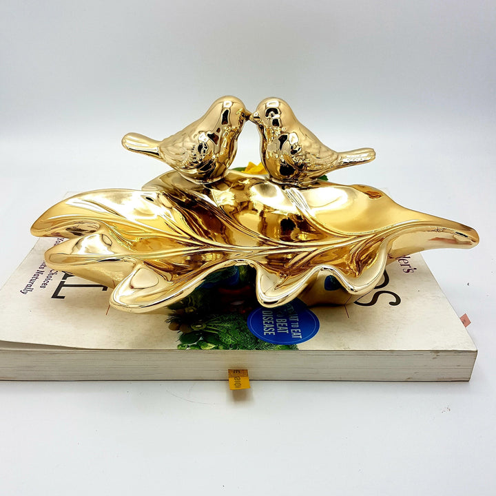 Ceramic Golden Tray | Home Décor | Waseeh Pakistan