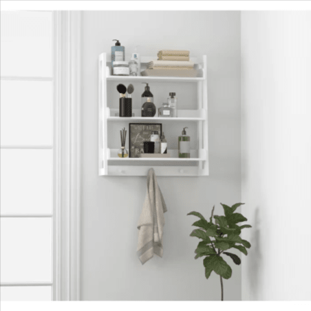 Cersei Bathroom Solid Wood Floating Shelve Organizer Rack | Furniture | Waseeh Pakistan