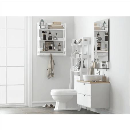 Cersei Bathroom Solid Wood Floating Shelve Organizer Rack | Furniture | Waseeh Pakistan