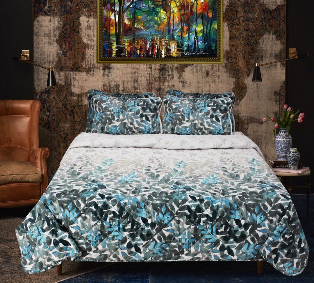 Leaves - Export Quality Bed Spread Set - 6 pc - waseeh.com