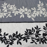 Gray Floral - Cotton Bed Spread Set - 6 pc - waseeh.com