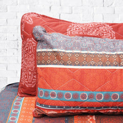 Red Sindhi - Export Quality Bed Spread Set - 6 pc - waseeh.com