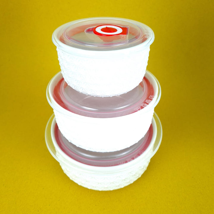Chalky Rough Bowls (Pack of 3) | kitchen item | Waseeh Pakistan