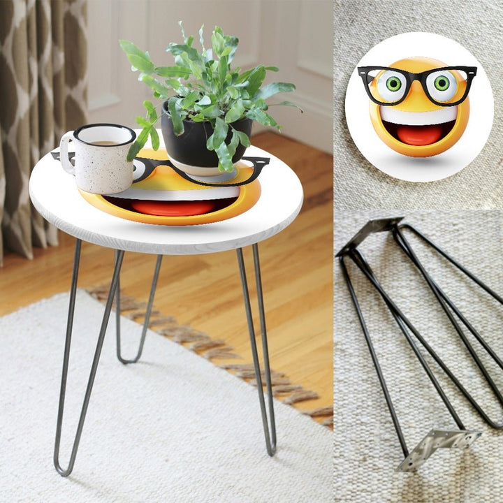 Character Emojis Living Lounge Center Side Hairpin Table | Furniture | Waseeh Pakistan