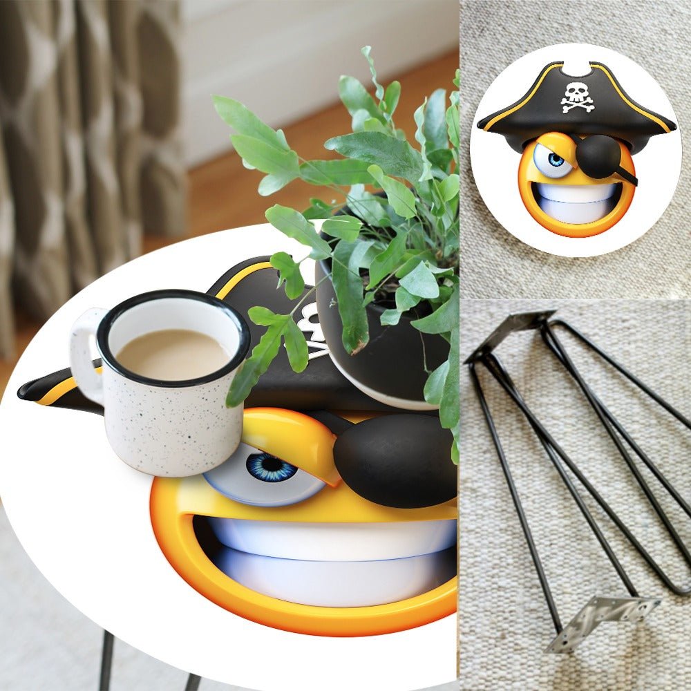 Character Emojis Living Lounge Center Side Hairpin Table | Furniture | Waseeh Pakistan