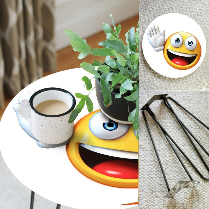 Character Emojis Living Lounge Center Side Hairpin Table | Furniture | Waseeh Pakistan