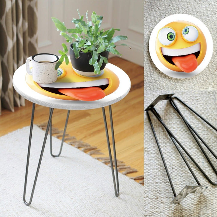 Character Emojis Living Lounge Center Side Hairpin Table | Furniture | Waseeh Pakistan