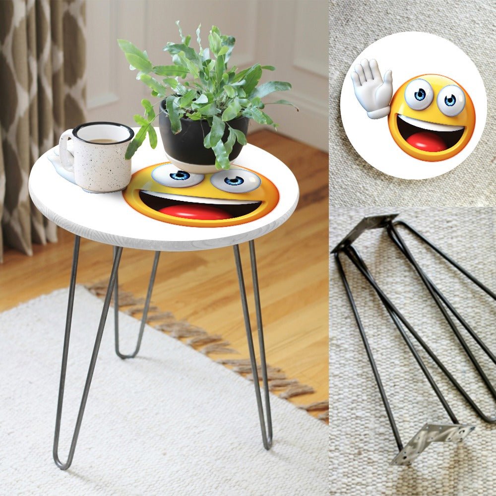 Character Emojis Living Lounge Center Side Hairpin Table | Furniture | Waseeh Pakistan