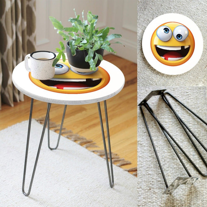 Character Emojis Living Lounge Center Side Hairpin Table | Furniture | Waseeh Pakistan