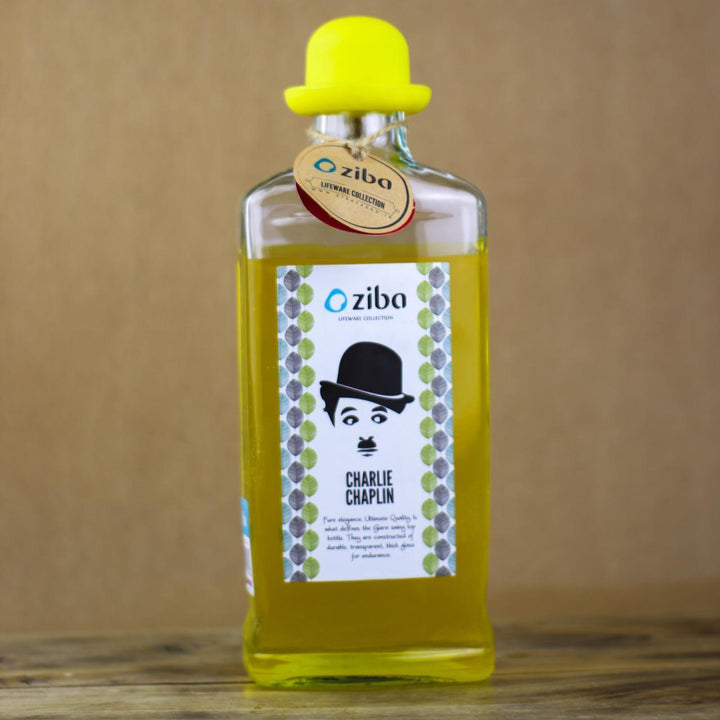 Charlie Chaplin Glass Bottle | Home Décor | Waseeh Pakistan