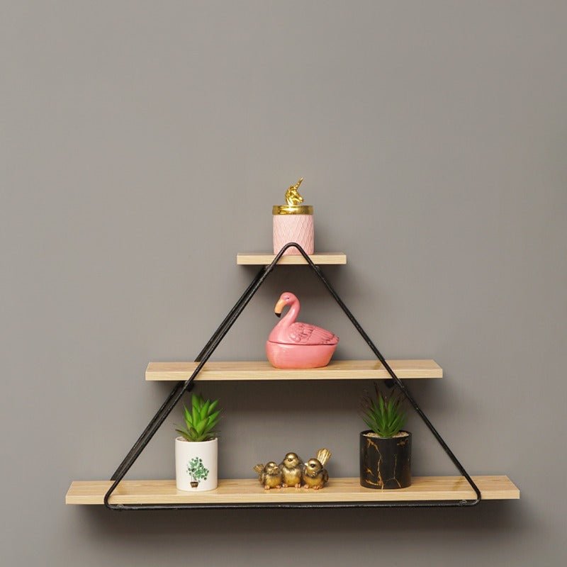 Chengxin Triangle Floating Wall Metal Organizer Shelve Decor - Special | Furniture | Waseeh Pakistan