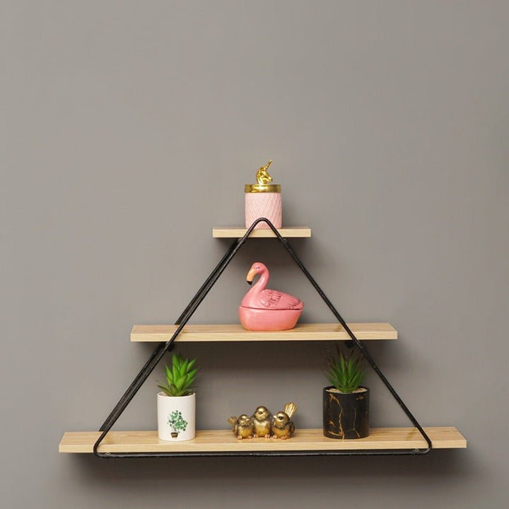 Chengxin Triangle Floating Wall Metal Organizer Shelve Decor - Special | Furniture | Waseeh Pakistan