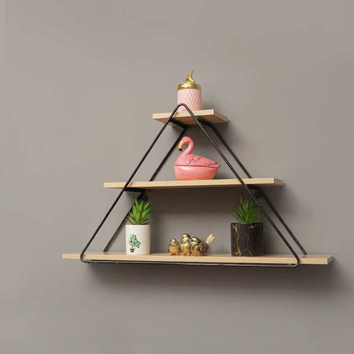 Chengxin Triangle Floating Wall Metal Organizer Shelve Decor - Special | Furniture | Waseeh Pakistan