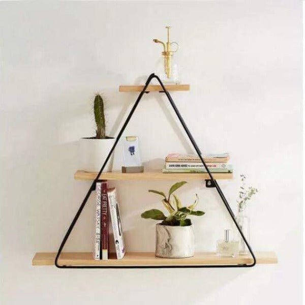 Chengxin Triangle Floating Wall Metal Organizer Shelve Decor - Special | Furniture | Waseeh Pakistan
