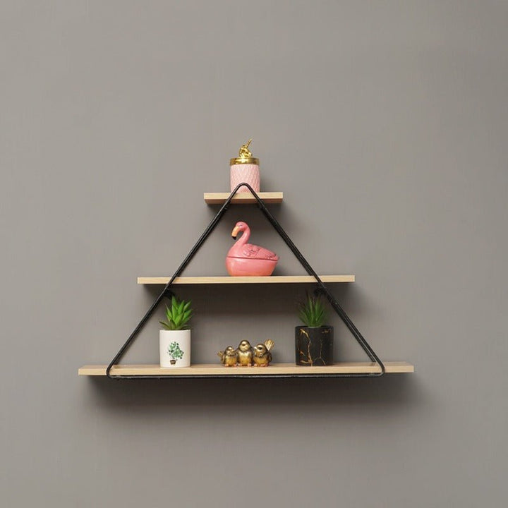 Chengxin Triangle Floating Wall Metal Organizer Shelve Decor - Special | Furniture | Waseeh Pakistan