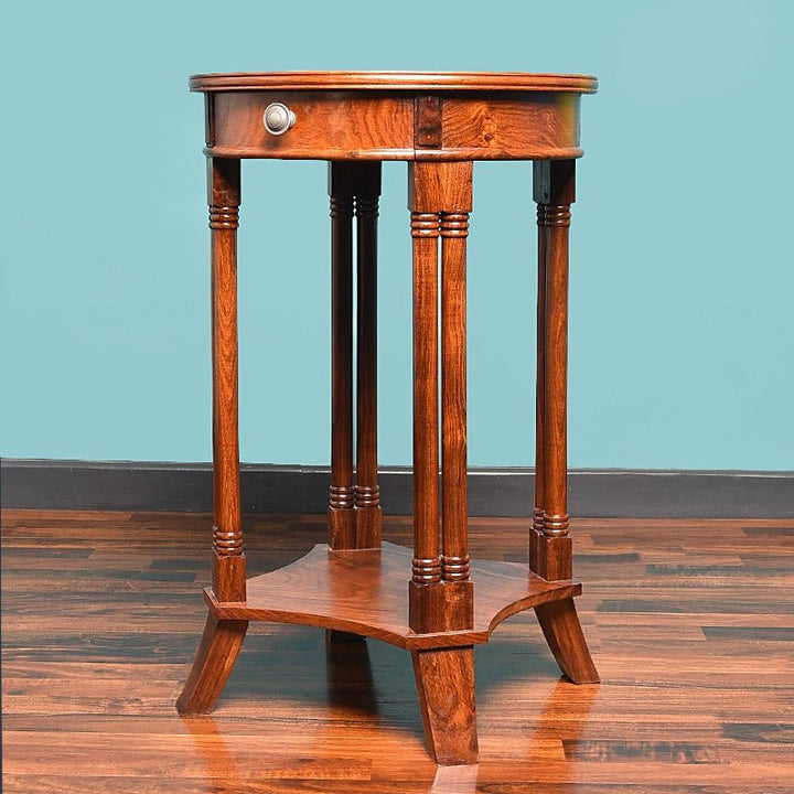 Chess Blocks Living Lounge Bedroom Shisham Side Table | Furniture | Waseeh Pakistan