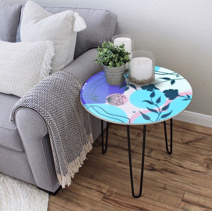 Chevy Flowers Living Lounge Center Side Hairpin Table | Furniture | Waseeh Pakistan