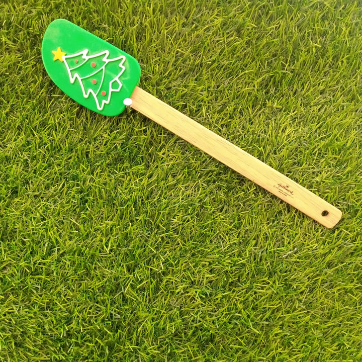 Christmas Tree Silicone Wooden Spatula | kitchen item | Waseeh Pakistan