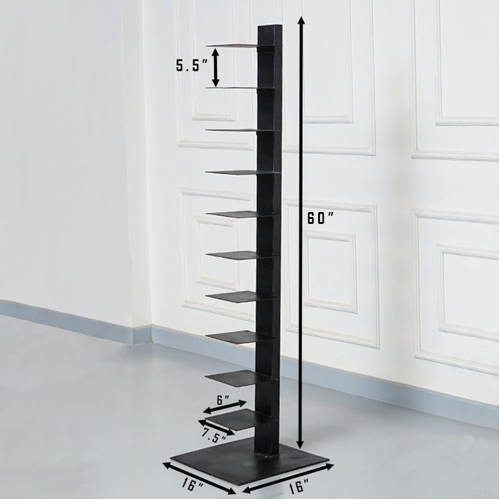 Classic Vertical Living Bedroom Bookcase Shelve Rack Decor (10 Tier) | Furniture | Waseeh Pakistan