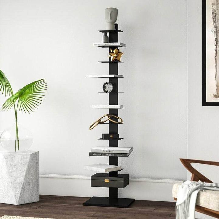 Classic Vertical Living Bedroom Bookcase Shelve Rack Decor (10 Tier) | Furniture | Waseeh Pakistan
