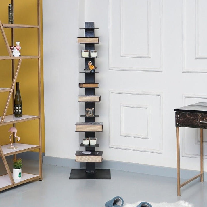 Classic Vertical Living Bedroom Bookcase Shelve Rack Decor (10 Tier) | Furniture | Waseeh Pakistan