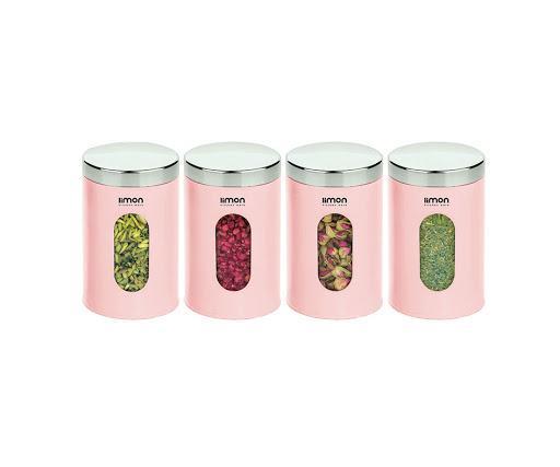 Classy Food Storage Canisters (4pcs) | kitchen item | Waseeh Pakistan