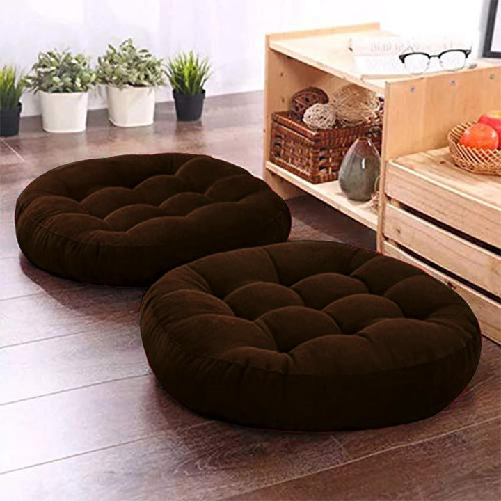 Comfy Seat Solid Floor Filled Cushion (Velvet) | Home Décor | Waseeh Pakistan