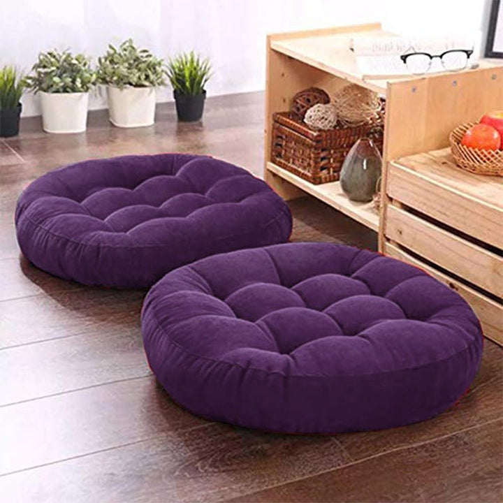 Comfy Seat Solid Floor Filled Cushion (Velvet) | Home Décor | Waseeh Pakistan
