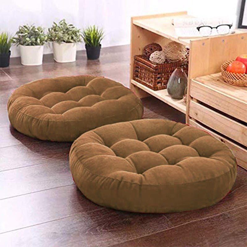 Comfy Seat Solid Floor Filled Cushion (Velvet) | Home Décor | Waseeh Pakistan