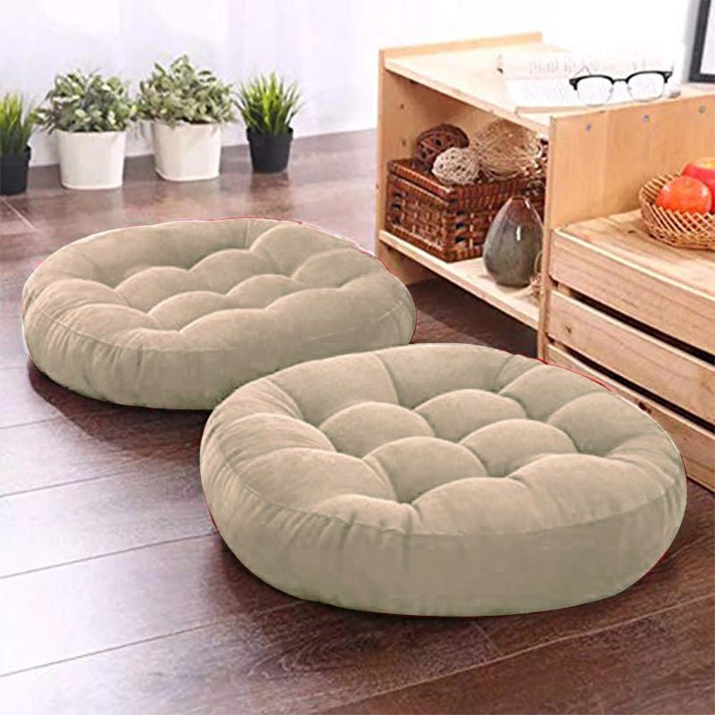 Comfy Seat Solid Floor Filled Cushion (Velvet) | Home Décor | Waseeh Pakistan